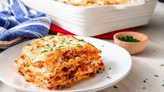 How To Make The Easiest Cheesiest Lasagna Ever  Delish Insanely Easy [upl. by Cibis953]