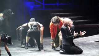 Lady Gaga  Houston TX  Dancing with a fan to ScheiBe [upl. by Armat618]