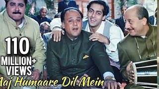 Aaj Humaare Dil Mein  Bollywood Song  Alok Nath Reema Laagu Salman Khan  Hum Aapke Hain Kaun [upl. by Tnahs]