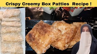 Crispy Chicken Creemy Box patties Racipe kitchen with shaheen [upl. by Ahsenrad942]