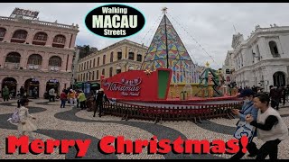 MERRY CHRISTMAS MACAU December 2023 Senado Square Macao China [upl. by Blim994]