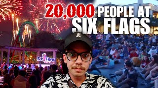 Huge Crowd and Epic Fireworks at Six Flags Fiesta Texas  4th of July Spectacular [upl. by Noonberg602]