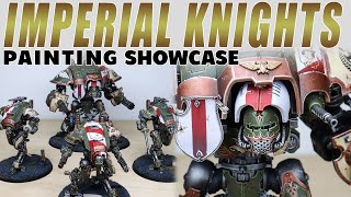 PAINTING SHOWCASE Imperial Knights Warhammer 40k Army Commission [upl. by Deragon]