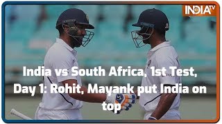 India vs South Africa 1st Test Day 1 Rohit Mayank put India on top [upl. by Buehrer]