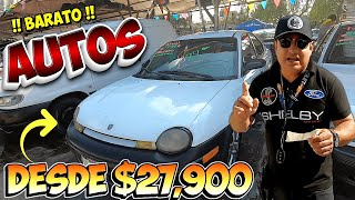 ❗❗ VENTA de autos BARATOS desde 27900 en super tianguis de autos USADOS bordo de Xochiaca ❗❗😱 [upl. by Nerek572]