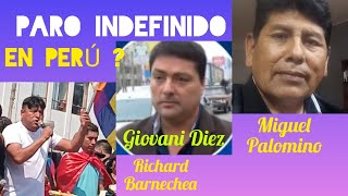 PARO NACIONAL EN PERÚ PRESIDENTE DE GREMIO DE TRANSPORTISTAS GIOVANI DIEZ VILLEGAS [upl. by Neneek]