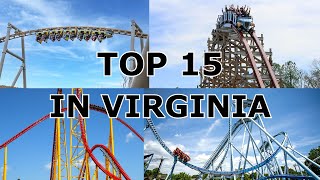 The 15 Best ROLLER COASTERS in Virginia [upl. by Kcid]