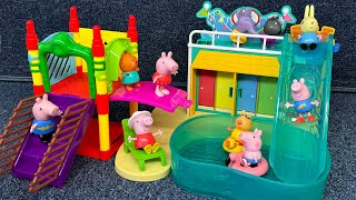 9 min video Peppa Pig COMPILATION  Satisfying Unboxing Peppa Pig Deluxe Clubhouse Playset ASMR [upl. by Ytiak399]