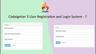 Codeigniter 3 User Registration and Login System  7 [upl. by Roby]