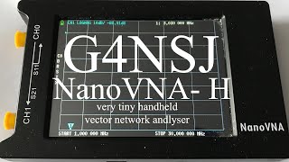 G4NSJ  Nano VNAH very tiny vector network analyser [upl. by Cleodell462]