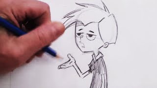 How To Draw Funny Cartoon Posture Step by Step [upl. by Senalda572]