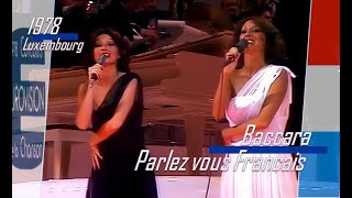 eurovision 1978 Luxembourg 🇱🇺 Baccara  Parlezvous français  ᴴᴰ [upl. by Jerry]