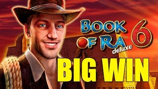 Online casino 6 euro bet HUGE WIN  Book of Ra 6 BIG WIN [upl. by Eeneg]