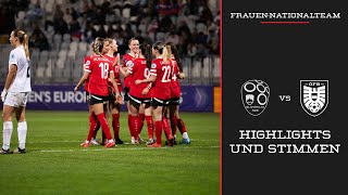 Highlights amp Stimmen  Slowenien vs Österreich 03  UEFA Women´s EURO Play Off  25102024 [upl. by Airdnekal354]