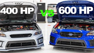 BUILDING A 400hp vs 600hp SUBARU STI BUILD LIST [upl. by Jonette]