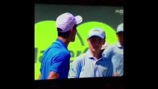 Djokovic gets a warning after scaring a ball boy at Miami Open vs Murray [upl. by Cormier]