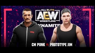 ALL ELITE  CM Punk vs Jim [upl. by Cowie216]