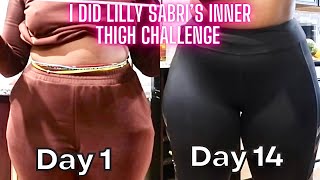 Slimmer Thighs IN 14 days I DID THE SLIM THIGH WORKOUT BY LILLY SABRI [upl. by Nolur]