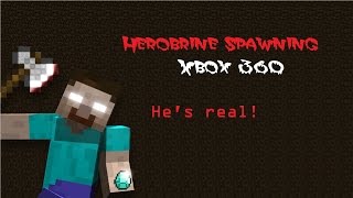 How to Summon Herobrine in Minecraft Xbox 360 TU36 [upl. by Dirraj]