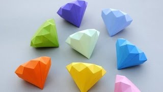 How to Make a Paper Diamond  Simple Way [upl. by Arne]