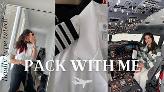 pack with me for my first trip as a 737 pilot  recap of my training experience [upl. by Downe]