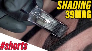 SLOW MOTION TATTOOING  39MAG CLOSE UP SHADING [upl. by Sualokcin]