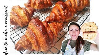 Receta francesa de croissant  media lunas  How to make a croissant 🥐♥️ [upl. by Punke]