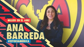 Mujeres en el Club América Ana Barreda [upl. by Qulllon]