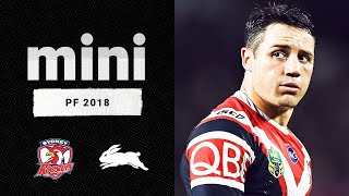 The Cronk injury  Roosters v Rabbitohs Match Mini  Preliminary Final 2018  NRL [upl. by Akinot]