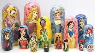 Disney Princess Surprise Nesting Dolls Collection [upl. by Enisaj]