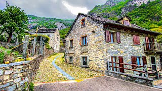 Avegno is a traditional Swiss village in Ticino 🇨🇭 Switzerland 4K [upl. by Margetts]