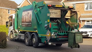 RedPurple SackFood Bin lorry Collection In Monmouthshire [upl. by Airetnuhs411]