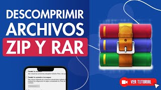 Cómo DESCOMPRIMIR tus ARCHIVOS en Formato ZIP y RAR con WinRAR 📁💻 Desde la PC o Laptop [upl. by Elyk250]