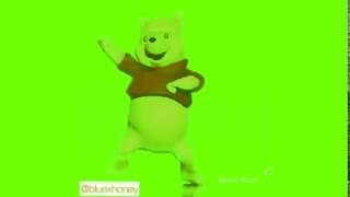 Winnie the pooh dancing green screen 1920 x 1080 60 fps [upl. by Undry]