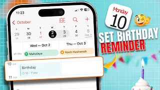 How to Set Birthday Reminder in iPhone Calendar  Create Birthday Alerts on iPhone [upl. by Parhe]