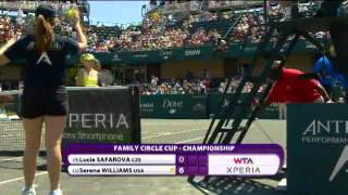 Serena Williams vs Safarova  Charleston 2012 Final  Highlights [upl. by Marybeth]