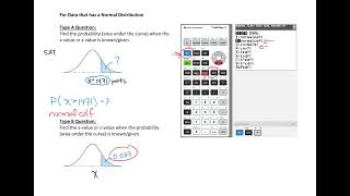 Normal Probability Distribution  When to use normalcdf vs invnorm on Graphing Calculator [upl. by Briant]