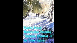 Kazuo Kasai Watercolor Painting “Oblique Shadowquot by Timelupse [upl. by Orran]