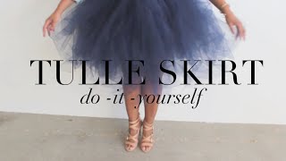 DIY Tulle Skirt Your Inner Carrie Bradshaw Will Thank You [upl. by Inalaek]