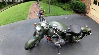 Royal Enfield  Classic 500  Matte Battle Green  USA [upl. by Triny]