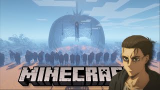 EL RETUMBAR DEL TITÁN FUNDADOR ATTACK ON TITAN EN MINECRAFT [upl. by Oicnaneb]