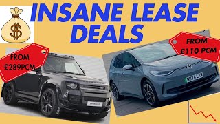 INSANE LEASE CAR DEALS 2024 👀  £290pcm for a £90 Defender 📉  Electric ID3 from £130pcm 🤯 [upl. by Afirahs]