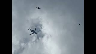 Bombardier Challenger 650 flying over our house [upl. by Revlis]