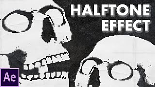 Halftone Effect  Print amp old Newspaper Effect  After Effects Tutorial [upl. by Dleifxam]