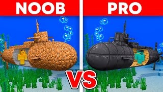 Batalla de Construcción de SUBMARINO de NOOB vs PRO [upl. by Disraeli]