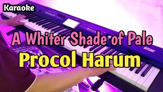 A Whiter Shade of Pale  Procol Harum  Karaoke HQ Audio Lower Key [upl. by Anam]