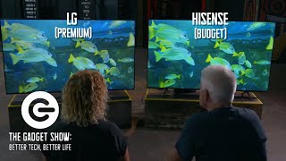 Budget vs Expensive 75quot TVs LG or HISENSE  The Gadget Show [upl. by Girardi220]