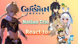 Natlan TrioTraveler amp Piamon react to part 1GCRV [upl. by Aihn]