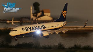 MSFS 2020  INSANE 4K GRAPHICS  Ryanair to Corfu on VATSIM [upl. by Cissej636]