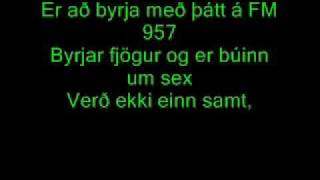 FM95BLÖ lagið með texta [upl. by Hcirdla938]